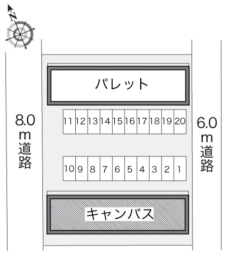 倉吉市清谷 月極駐車場